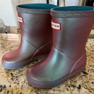 Hunter boots size 5 toddler